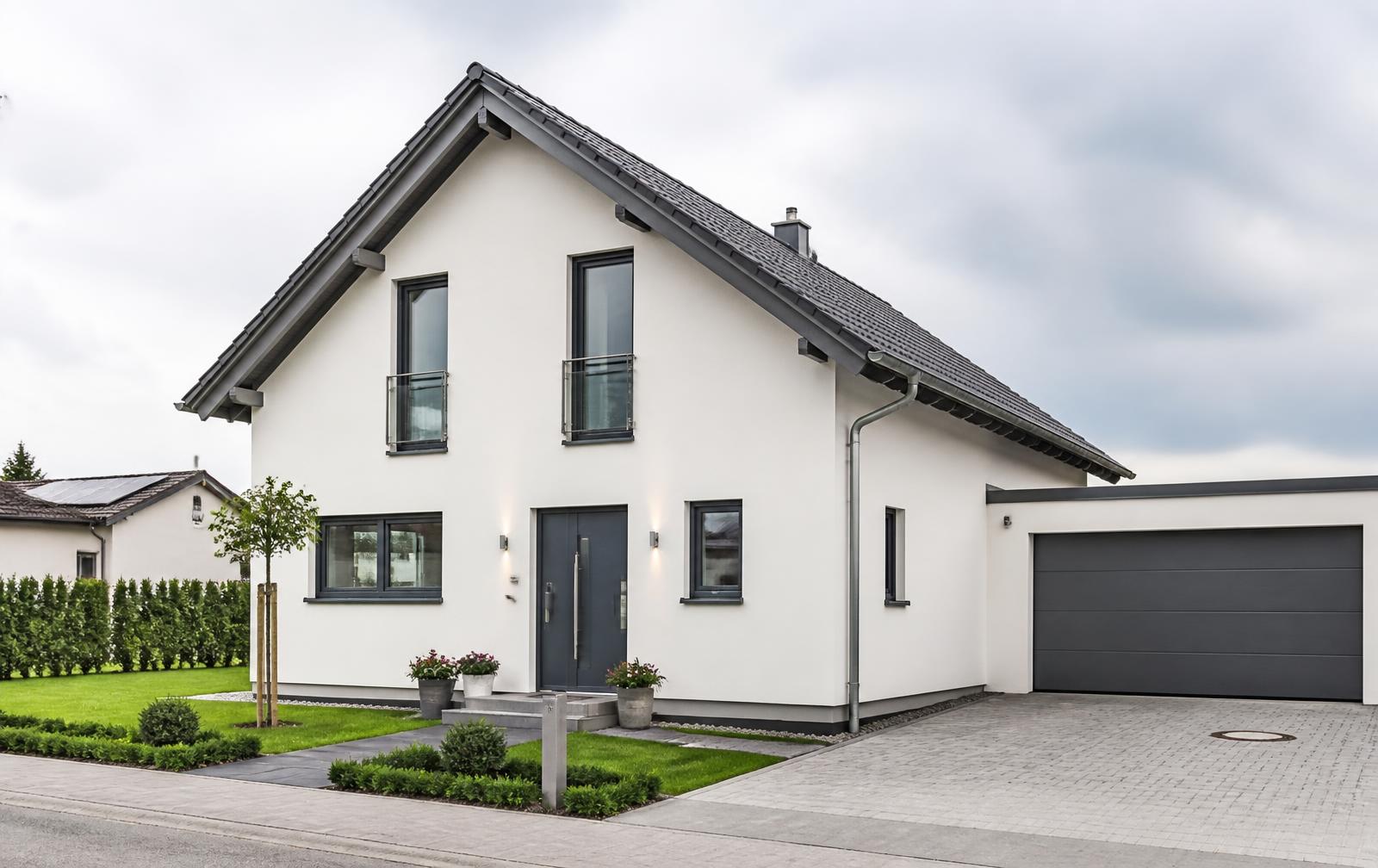 Modernes Einfamilienhaus mit TGA-Planung für Heizung und Wohnraumlüftung